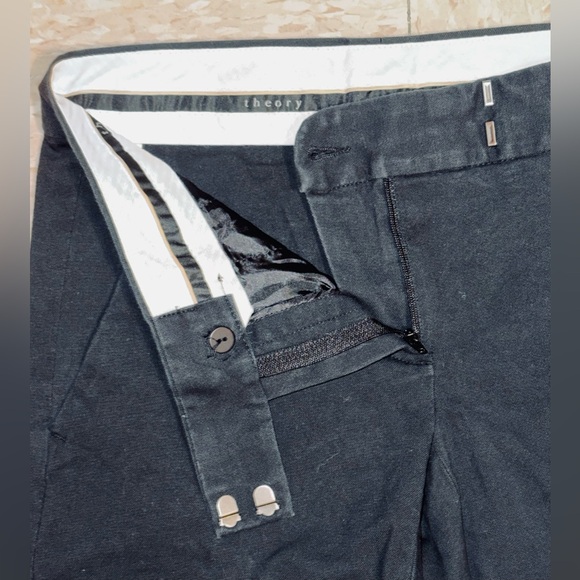 Theory Vintage Low Rise Boot Cut Trousers in Black size 0 - Picture 12 of 16